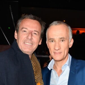 Exclusif - Jean-Luc Reichmann et Gilles Bouleau - Soirée d'anniversaire des 30 ans de TV Magazine au Pavillon des Champs-Elysées à Paris le 17 octobre 2017. © Coadic Guirec/Bestimage