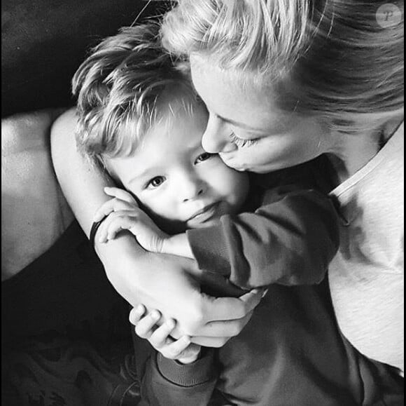 Stéphanie Clerbois et son fils Lyam - Instagram, novembre 2017