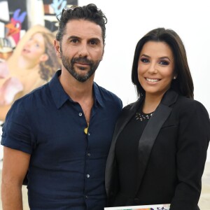 Exclusive - Eva Longoria et son mari José Baston lors du Art Basel, à Miami, le 5 décembre 2017.