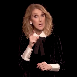 Céline Dion souhaitant de bonnes fêtes à ses fans le 23 décembre 2017