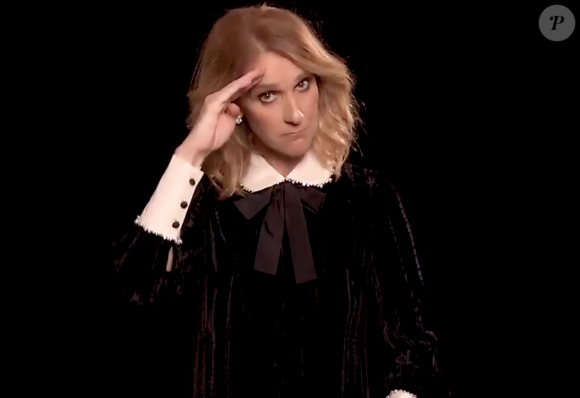 Céline Dion souhaitant de bonnes fêtes à ses fans le 23 décembre 2017