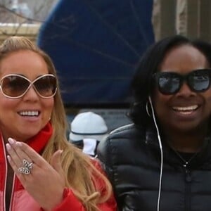 Exclusif - Mariah Carey fait du shopping à Aspen, le 25 décembre 2017.