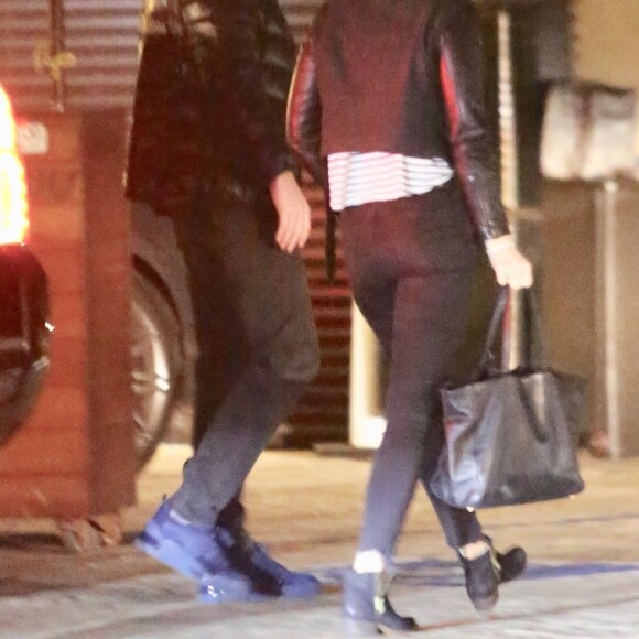 Ben Affleck et sa compagne Lindsay Shookus à Malibu le 26 décembre 2017.