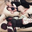 Madonna fait la sieste avec ses enfants, le 29 juin 2017.