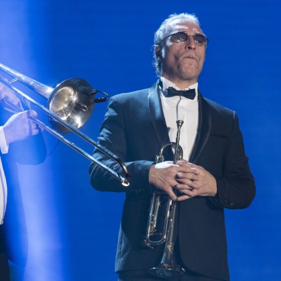 Exclusif - Michel Sardou en concert à la Seine Musicale le 26 décembre 2017 à Boulogne-Billancourt. L'artiste y chantera jusqu'au 7 janvier 2018 avant de partir en tournée dans toute la France et de clore l'aventure par deux ultimes concerts à la Seine Musicale les 23 et 24 mars. © Pierre Perusseau / Bestimage 