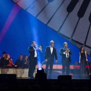 Exclusif - Michel Sardou en concert à la Seine Musicale le 26 décembre 2017 à Boulogne-Billancourt. L'artiste y chantera jusqu'au 7 janvier 2018 avant de partir en tournée dans toute la France et de clore l'aventure par deux ultimes concerts à la Seine Musicale les 23 et 24 mars. © Pierre Perusseau / Bestimage 