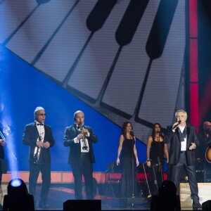 Exclusif - Michel Sardou en concert à la Seine Musicale le 26 décembre 2017 à Boulogne-Billancourt. L'artiste y chantera jusqu'au 7 janvier 2018 avant de partir en tournée dans toute la France et de clore l'aventure par deux ultimes concerts à la Seine Musicale les 23 et 24 mars. © Pierre Perusseau / Bestimage 