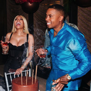 Nas et Nicki Minaj. Septembre 2017.