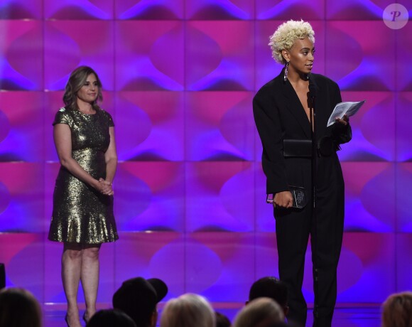 Deb Curtis et Solange à la soirée Billboard Women in Music à Los Angeles. Le 30 novembre 2017.