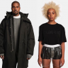 Kanye West et Solange pour la collection "Helmut Lang Re-Edition". New York, 2018.