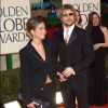 Jennifer Aniston et Brad Pitt aux 59e Golden Globes. Beverly Hills, janvier 2002.
