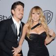 Mariah Carey et son petit ami Bryan Tanaka à l'after-party des Golden Globes organisée par les studios Warner Bros et le magazine InStyle à Los Angeles le 8 janvier 2018