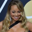 Mariah Carey sur le tapis rouge de la 75ème cérémonie des Golden Globe Awards au Beverly Hilton à Los Angeles, le 7 janvier 2018.