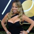 Mariah Carey sur le tapis rouge de la 75ème cérémonie des Golden Globe Awards au Beverly Hilton à Los Angeles, le 7 janvier 2018.