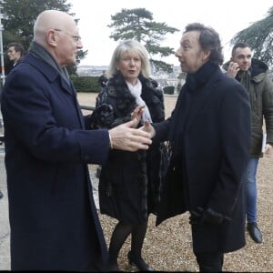 Semi-Exclusif - Stéphane Bern arrivant à la messe de requiem célébrée pour Son Altesse Royale le prince François d'Orléans lors de ses obsèques à la chapelle royale Saint-Louis à Dreux le 6 janvier 2018 © Alain Guizard / Bestimage