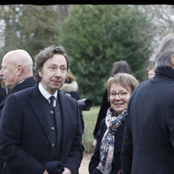 Semi-Exclusif - Stéphane Bern lors de la messe de requiem célébrée pour le prince François d'Orléans à ses obsèques en la chapelle royale Saint-Louis à Dreux le 6 janvier 2018 © Alain Guizard / Bestimage