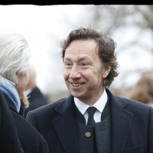 Semi-Exclusif - Stéphane Bern faisait partie des invités à la messe de requiem célébrée pour le prince François d'Orléans à ses obsèques en la chapelle royale Saint-Louis à Dreux le 6 janvier 2018 © Alain Guizard / Bestimage