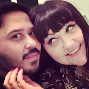 Beth Ditto et son amoureux Teddy Kwo, décembre 2017.