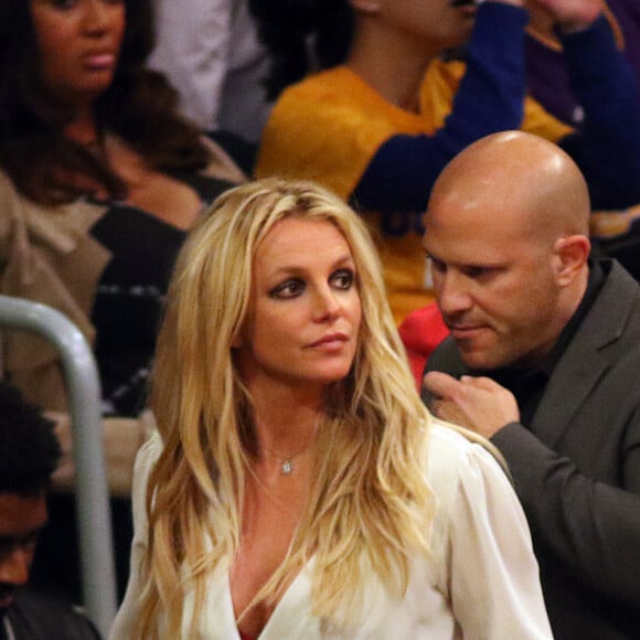 Britney Spears à un match des Lakers à Los Angeles. Le 29 novembre 2017 © Prensa Internacional via Zuma/Bestimage