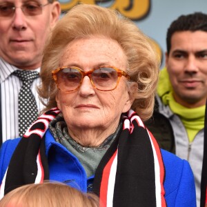 Bernadette Chirac, Conseillère générale de la Corrèze, ex-Première dame et épouse de l'ancien président Jacques Chirac, participe à l'opération des Pièces Jaunes à Nice le 6 février 2016. © Bruno Bebert/Bestimage