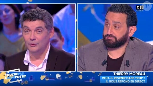 Thierry Moreau de retour comme invité dans "Touche pas à mon poste" (C8) jeudi 11 janvier 2018.