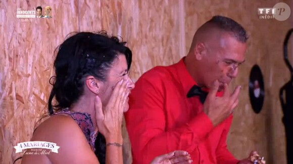 Les candidates surprises par Nadine et son mari dans "4 mariages pour 1 lune de miel" (TF1) jeudi 11 janvier 2017.
