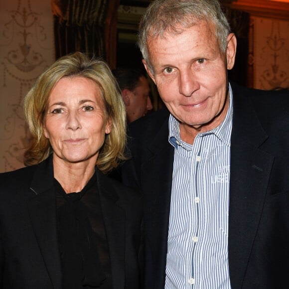 Exclusif - Claire Chazal et Patrick Poivre d'Arvor (PPDA) - Dîner pour le lancement du fond "Enfants à Coeur - Mireille Darc" au profit de La Chaîne de l'Espoir au Pavillon Ledoyen à Paris. Le 29 novembre 2017.