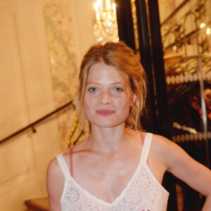 Exclusif - Mélanie Thierry - Soirée de lancement de la collection de maroquinerie "Emily by The Kooples" à l'hôtel de Crillon à Paris, France, le 5 juillet 2017. © Bellak-Borde/Bestimage