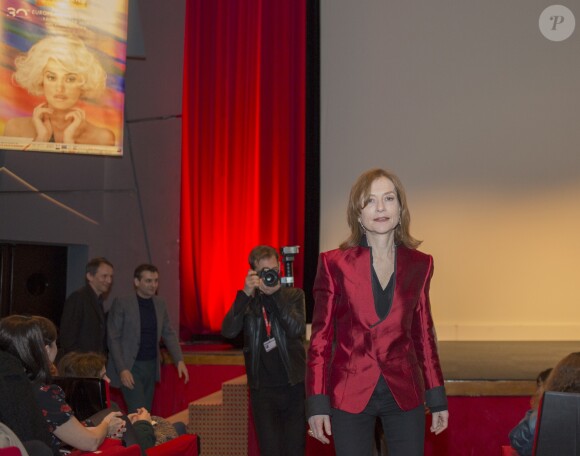 Isabelle Huppert lors de la 30ème édition du Festival Premiers Plans d'Angers, France, le 12 janvier 2018. © Laetitia Notarianni/Bestimage