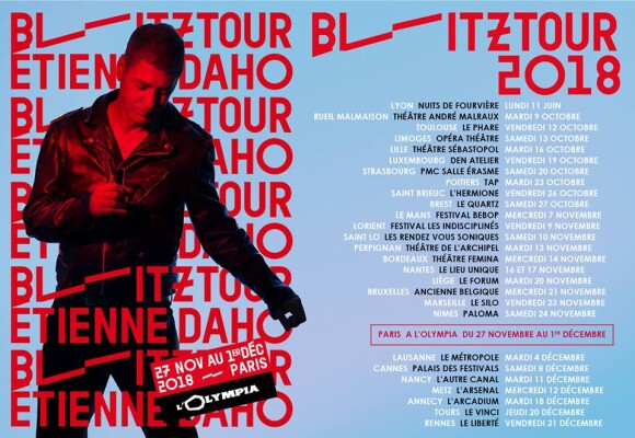 Etienne Daho - Blitz Tour 2018.