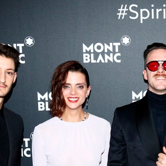 Pierre Niney, Macarena Gomez et Aldo Comas - Soirée consacrée aux exploits de grands alpinistes et à la nouvelle collection Montblanc 1858 lors du Salon International de la Haute Horlogerie à Genève, le 15 janvier 2018.