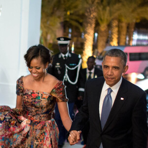 Barack Obama et Michelle Obama en visite officielle en Afrique. Dakar, le 27 juin 2013.