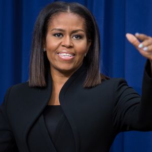 Michelle Obama - Débat à la Maison Blanche après une projection de film sur les femmes noires qui ont travaillées à la NASA à Washington le 15 décembre 2016.