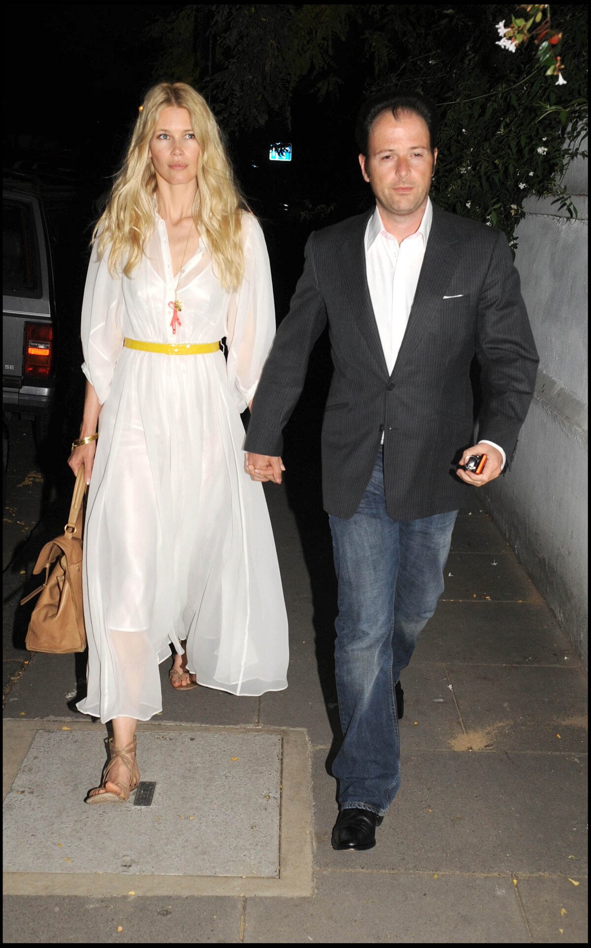 Photo : Claudia Schiffer et son mari Matthew Vaughn à Londres en 2008 -  Purepeople