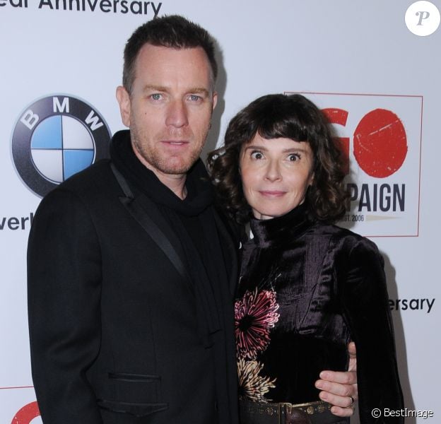 Ewan McGregor et sa femme Eve Mavrakis au 10ème anniversaire de GO Campaign à Hauser Wirth & Schimmel à Los Angeles, le 5 novembre 2016