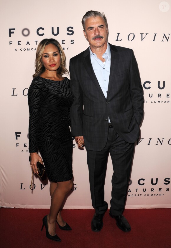 Chris Noth, Tara Wilson à la première de "Loving" à Los Angeles le 20 octobre 2016.
