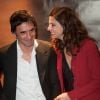 Samuel Benchetrit, Anna Mouglalis lors de l'avant-première du film Un voyage à Paris le 10 avril 2014