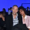 Tina Kunakey et Vincent Cassel - Défilé de mode Haute Couture printemps-été 2018 "Alexandre Vauthier". Paris le 23 janvier 2018.