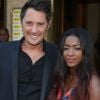 Vincent Cerruti et sa compagne Hapsatou Sy lors du 23ème Gala "Musique contre l'oubli" au profit d'Amesty International au thêatre des Champs-Elysées. Paris, le 14 juin 2017. © Denis Guignebourg/Bestimage