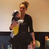 Tatiana Golovin pose avec ses enfants à l'occasion de son 30ème anniversaire. Twitter le 25 janvier 2018.