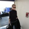 Sharon Stone arrive à l'aéroport LAX de Los Angeles Le 12 Janvier 2018 Los Angeles, CA - Sharon Stone is looking classy as she arrives at the LAX Airport for her flight in a black sweater, and black workout pants, all with a smile.12/01/2018 - Los Angeles