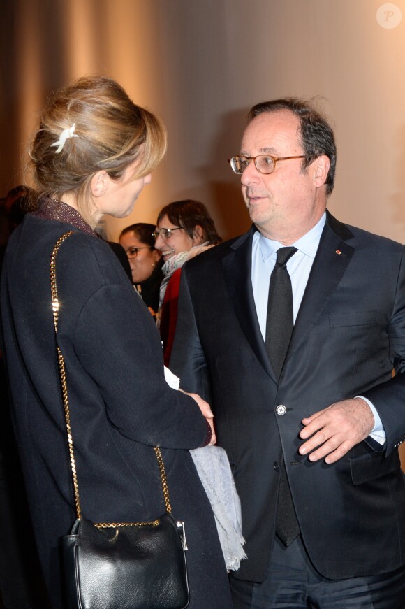 Julie Gayet et François Hollande - Première du film "The Ride" au MK2 Bibliothèque à Paris. Le 26 janvier 2018 © Coadic Guirec / Bestimage