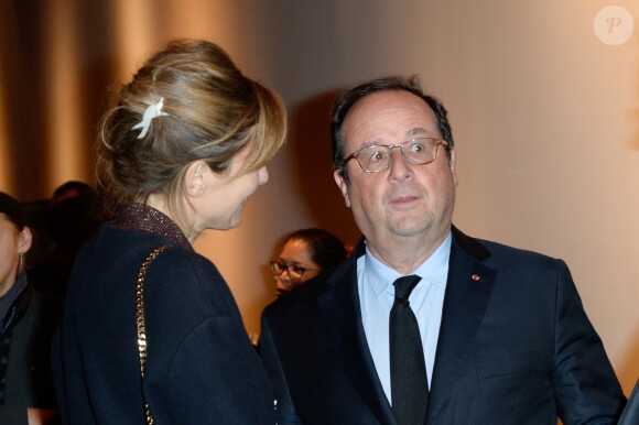 Julie Gayet et François Hollande - Première du film "The Ride" au MK2 Bibliothèque à Paris. Le 26 janvier 2018 © Coadic Guirec / Bestimage