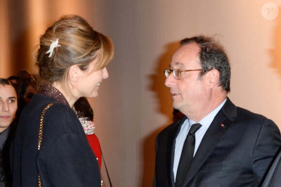 Julie Gayet et François Hollande - Première du film "The Ride" au MK2 Bibliothèque à Paris. Le 26 janvier 2018 © Coadic Guirec / Bestimage
