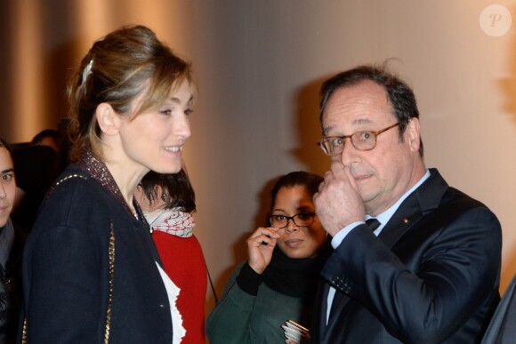 Julie Gayet et François Hollande - Première du film "The Ride" au MK2 Bibliothèque à Paris. Le 26 janvier 2018 © Coadic Guirec / Bestimage