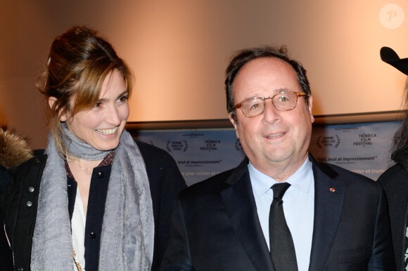 Julie Gayet et François Hollande - Première du film "The Ride" au MK2 Bibliothèque à Paris. Le 26 janvier 2018 © Coadic Guirec / Bestimage