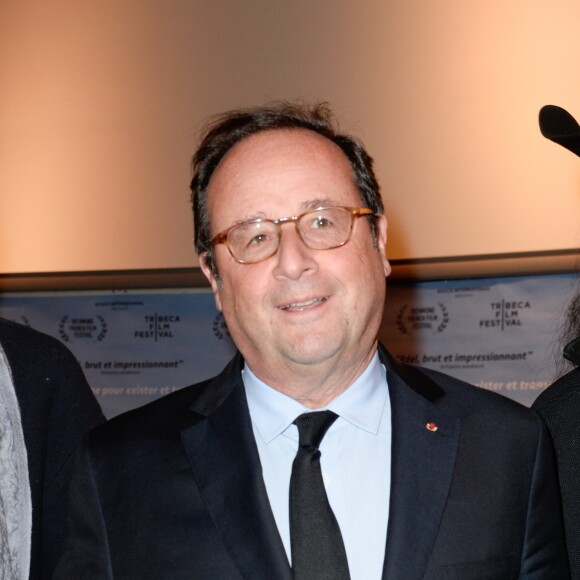 Julie Gayet et François Hollande - Première du film "The Ride" au MK2 Bibliothèque à Paris. Le 26 janvier 2018 © Coadic Guirec / Bestimage