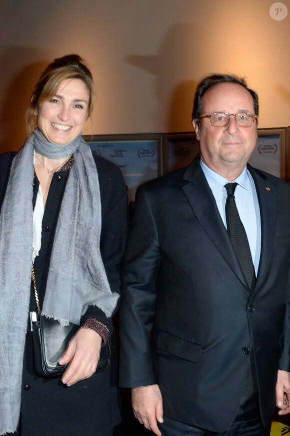Julie Gayet et François Hollande - Première du film "The Ride" au MK2 Bibliothèque à Paris. Le 26 janvier 2018 © Coadic Guirec / Bestimage
