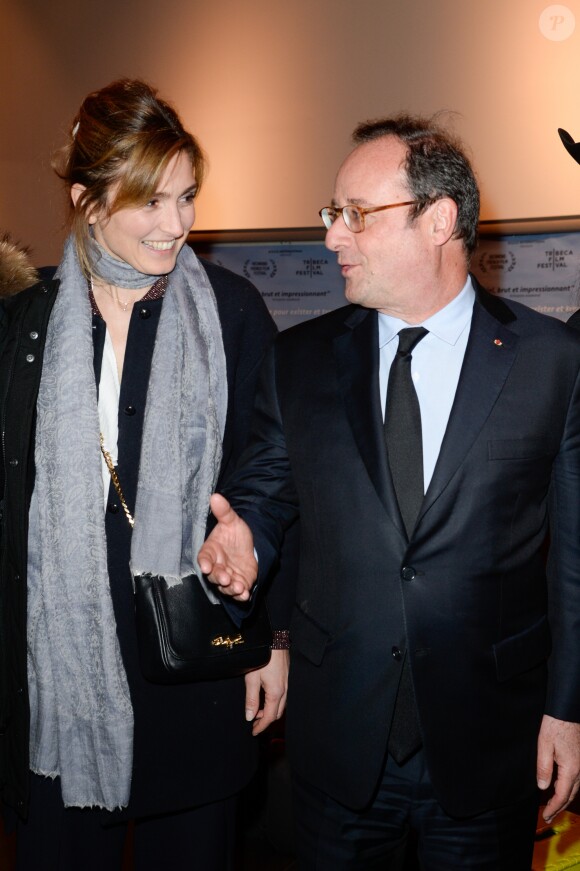 Julie Gayet et François Hollande - Première du film "The Ride" au MK2 Bibliothèque à Paris. Le 26 janvier 2018 © Coadic Guirec / Bestimage