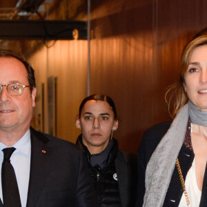 François Hollande et Julie Gayet - Première du film "The Ride" au MK2 Bibliothèque à Paris. Le 26 janvier 2018 © Coadic Guirec / Bestimage